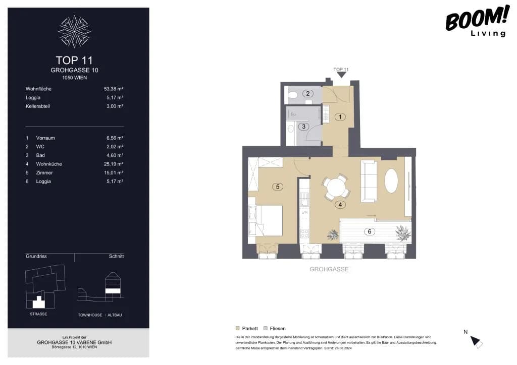 2-Zimmer-Wohnung kaufen in Wien – 53,38 m², € 530.000 – Bild 10 von 10