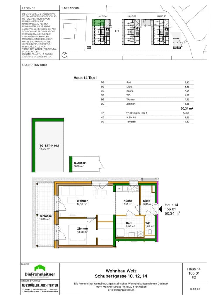 2-Zimmer-Wohnung kaufen in Weiz – 50,34 m², € 213.500 – Bild 11 von 11
