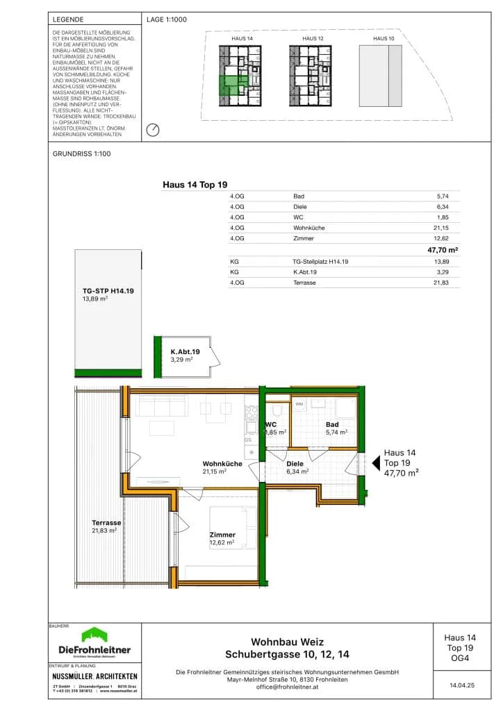 2-Zimmer-Wohnung kaufen in Weiz – 47,7 m², € 228.000 – Bild 7 von 7