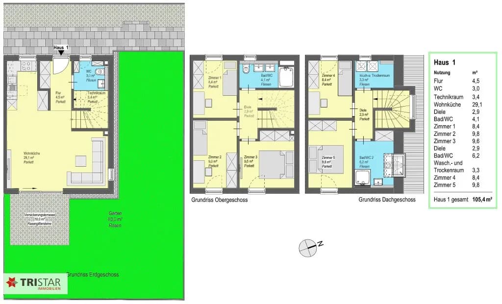 6-Zimmer-Haus kaufen in Wien – 104,7 m², € 599.000 – Bild 10 von 39