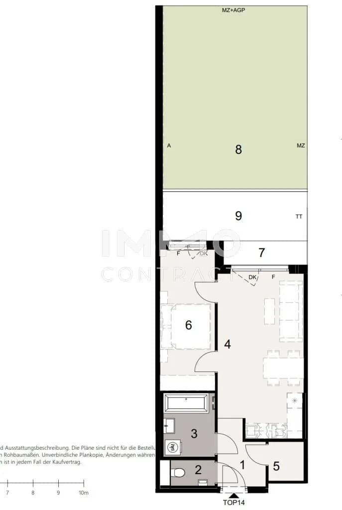 2-Zimmer-Wohnung kaufen in Wien – 47 m², € 378.500 – Bild 7 von 7