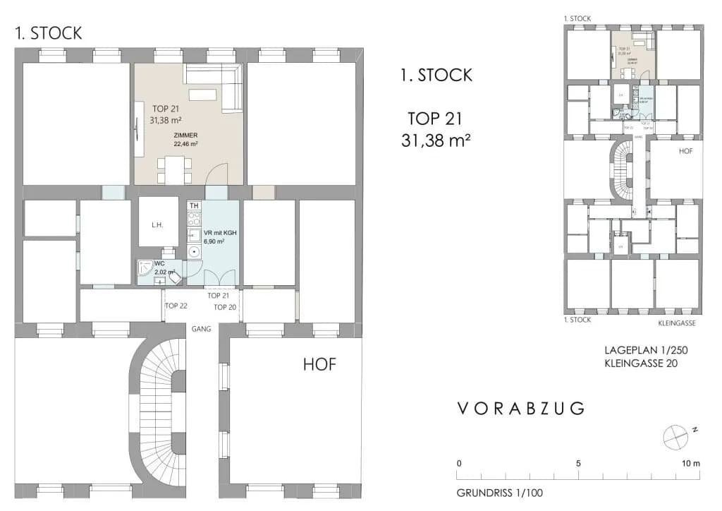 1-Zimmer-Wohnung kaufen in Wien – 31,38 m², € 210.000 – Bild 19 von 19