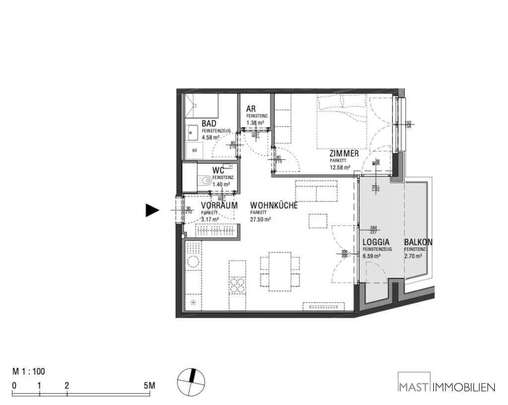 2-Zimmer-Wohnung kaufen in Wien – 57,38 m², € 364.000 – Bild 10 von 10
