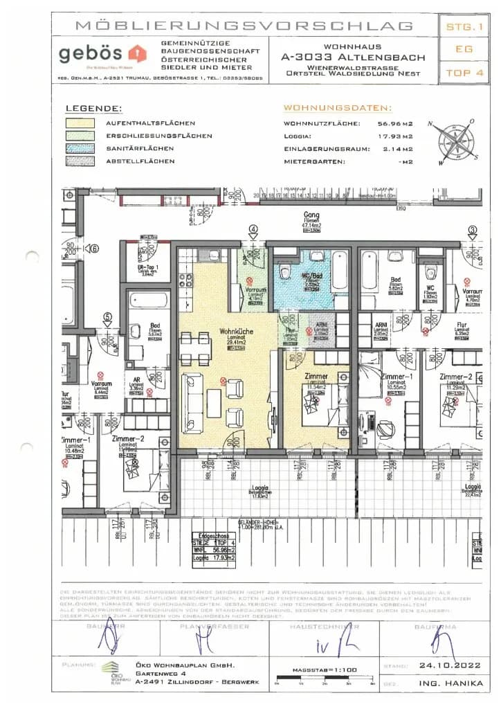 2-Zimmer-Wohnung mieten in Sankt Pölten Land – 56,96 m², € 648 – Bild 13 von 13