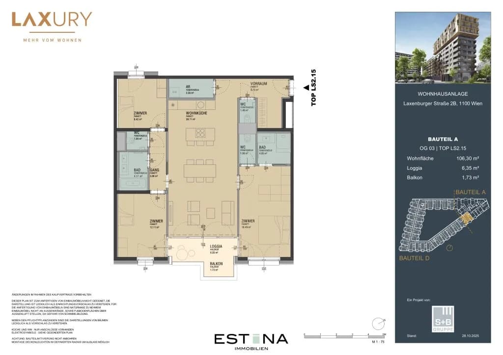 4-Zimmer-Wohnung kaufen in Wien – 106,23 m², € 780.000 – Bild 15 von 16