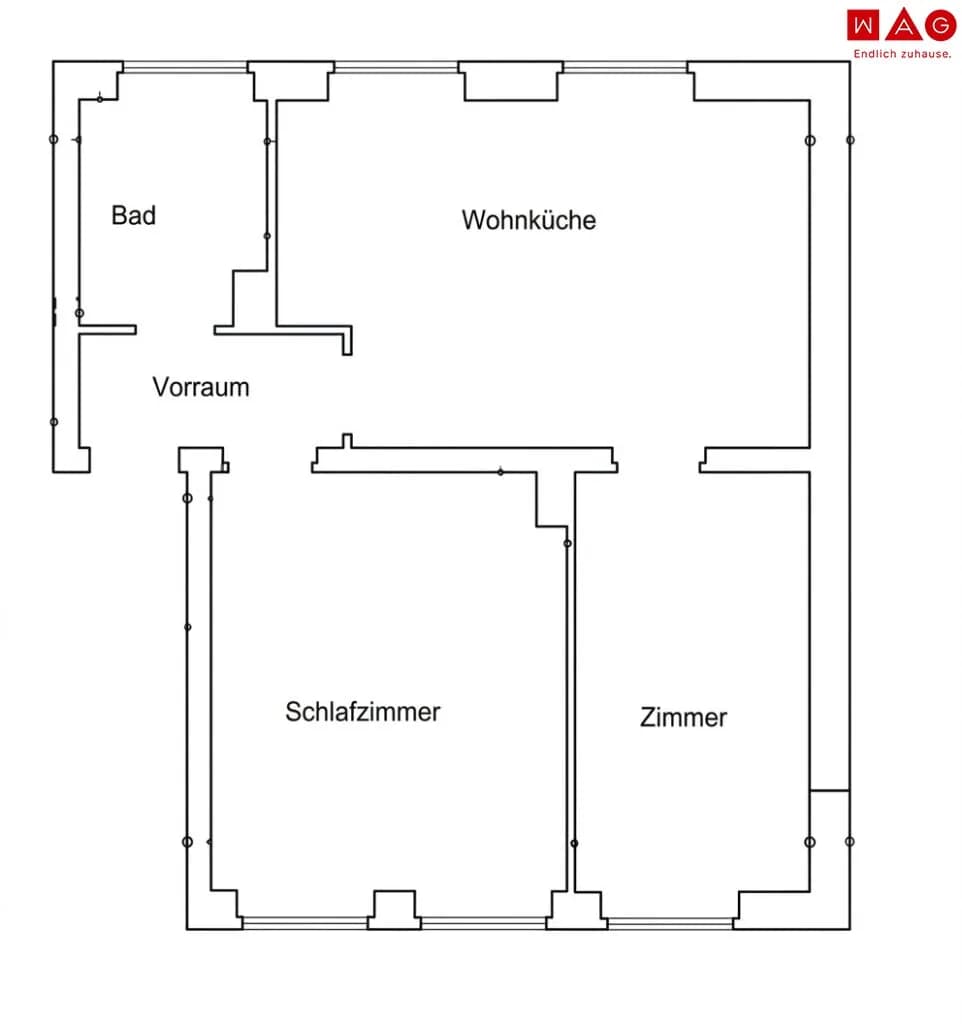 2-Zimmer-Wohnung mieten in Leoben – 45,6 m², € 399 – Bild 6 von 6