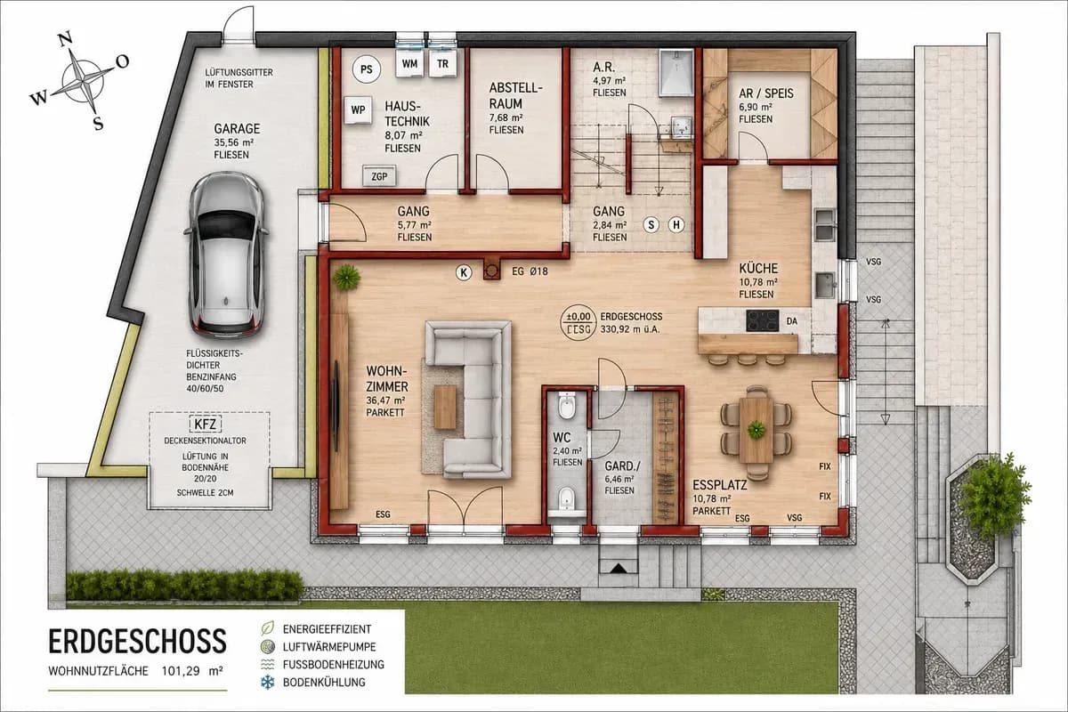 6-Zimmer-Haus kaufen in Baden – 208,5 m², € 649.000 – Bild 30 von 31