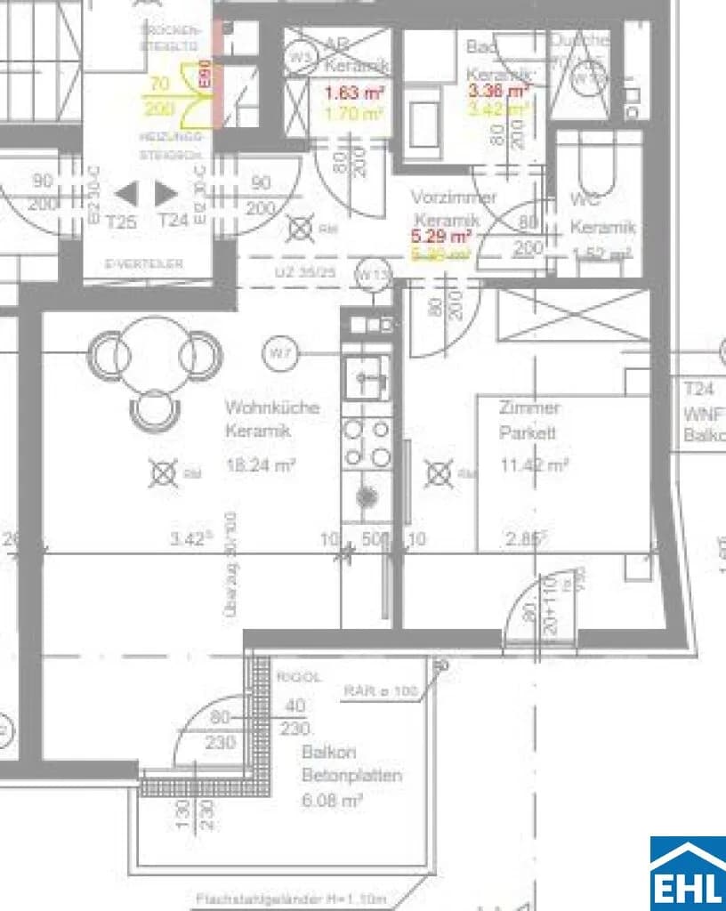 2-Zimmer-Wohnung mieten in Wien – 41,46 m², € 999 – Bild 6 von 6