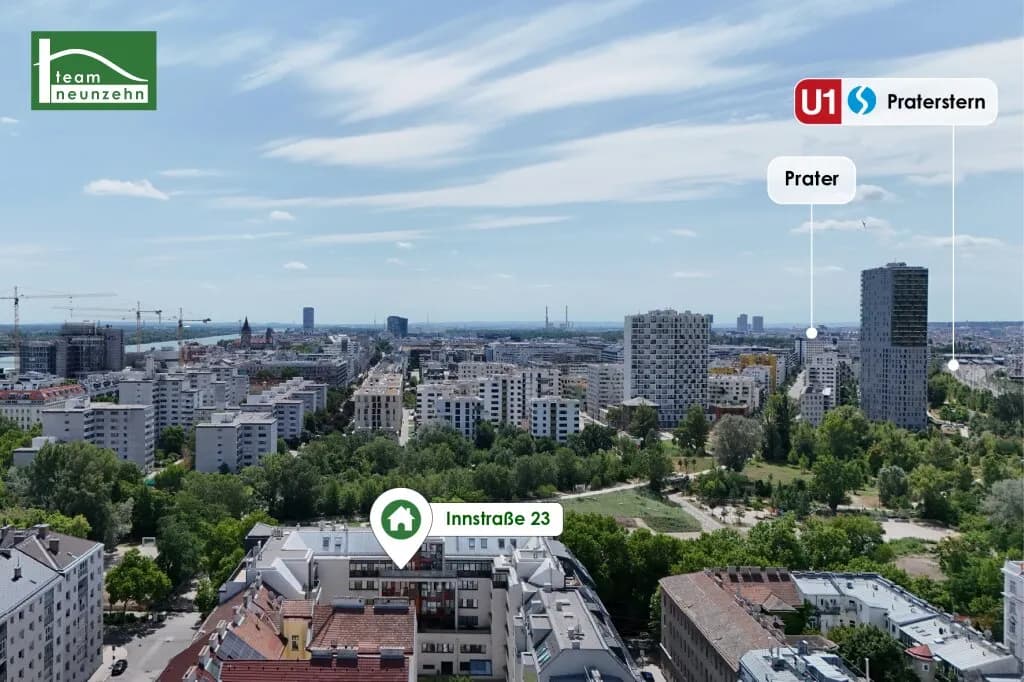 2-Zimmer-Wohnung mieten in Wien – 57,76 m², € 1.045