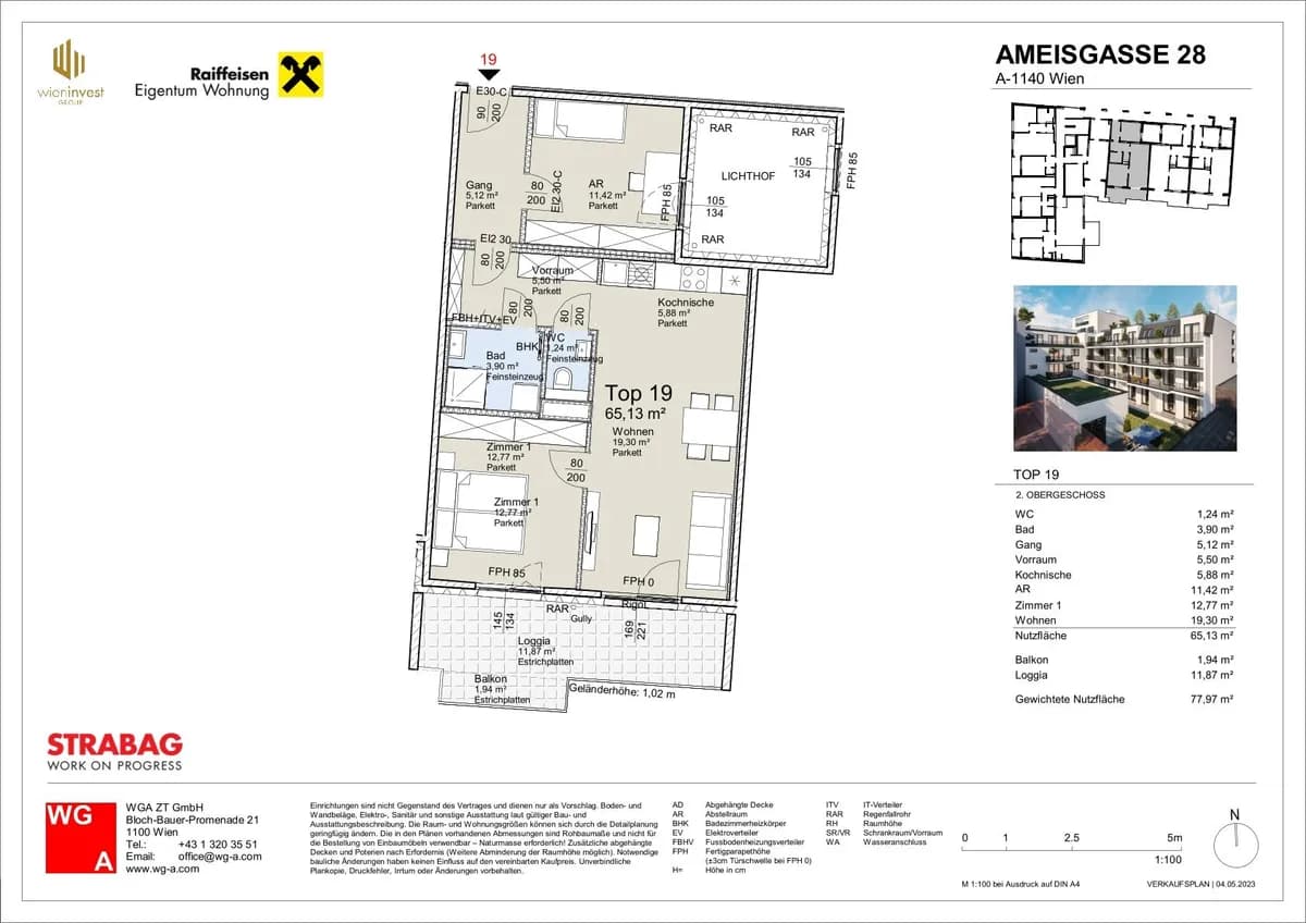 3-Zimmer-Wohnung mieten in Wien – 65,13 m², € 1.608 – Bild 17 von 17