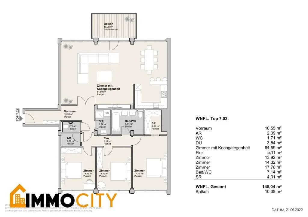 4-Zimmer-Wohnung mieten in Wien – 145,04 m², € 3.190 – Bild 40 von 40