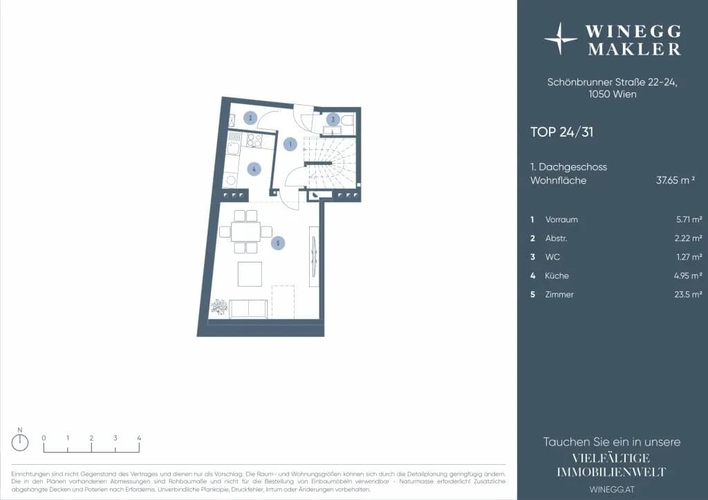 2-Zimmer-Wohnung kaufen in Wien – 65,19 m², € 570.000 – Bild 17 von 18