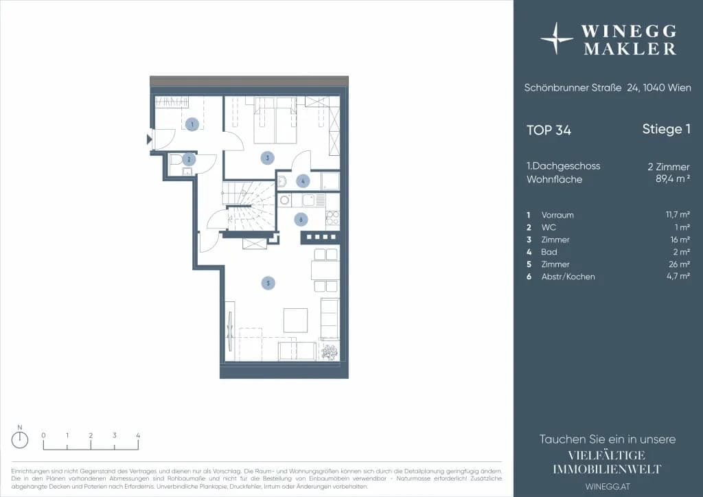 3-Zimmer-Wohnung kaufen in Wien – 90,38 m², € 715.000 – Bild 16 von 17