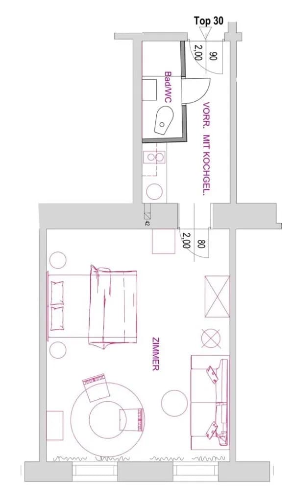 1-Zimmer-Wohnung kaufen in Wien – 35 m², € 159.000 – Bild 5 von 6