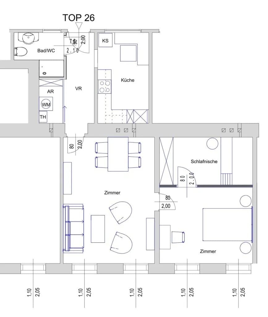 3-Zimmer-Wohnung kaufen in Wien – 66,44 m², € 287.000 – Bild 5 von 6