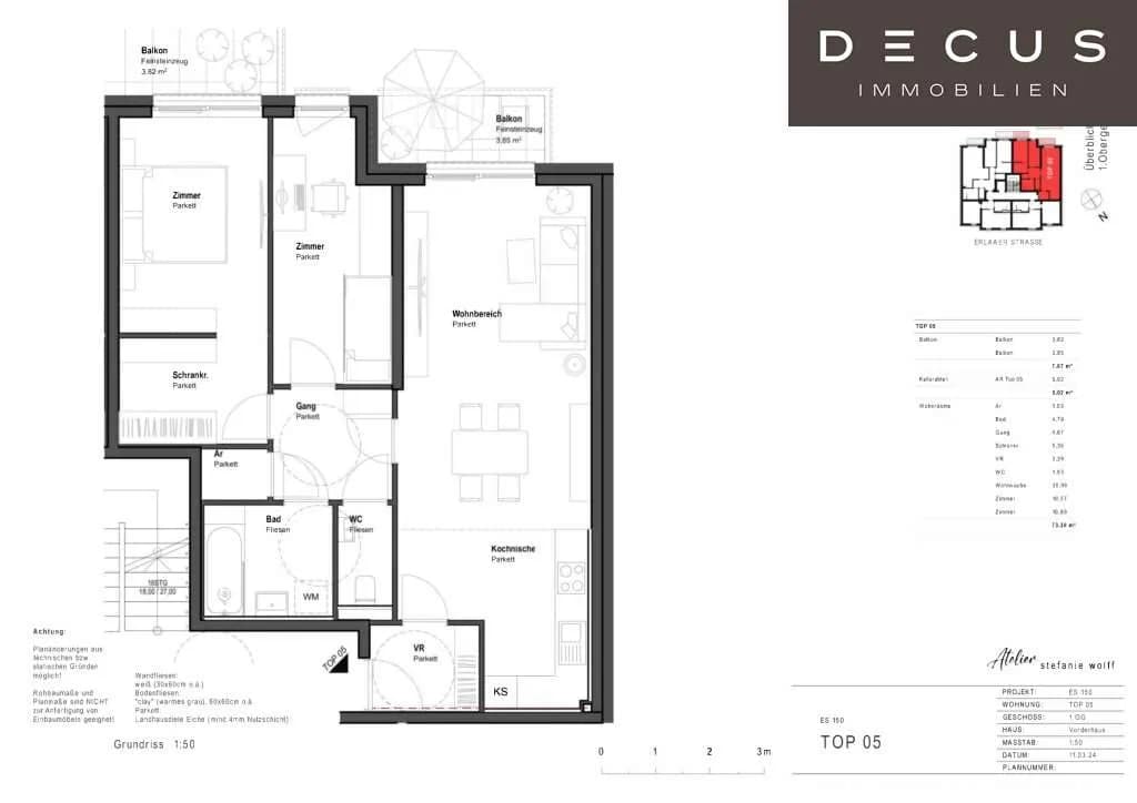 3-Zimmer-Wohnung kaufen in Wien – 73,39 m², € 531.232 – Bild 13 von 13