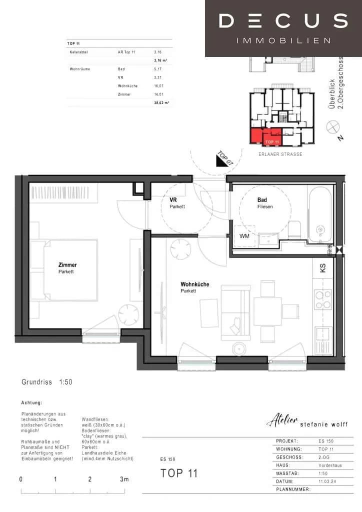 2-Zimmer-Wohnung kaufen in Wien – 38,62 m², € 254.592 – Bild 13 von 13