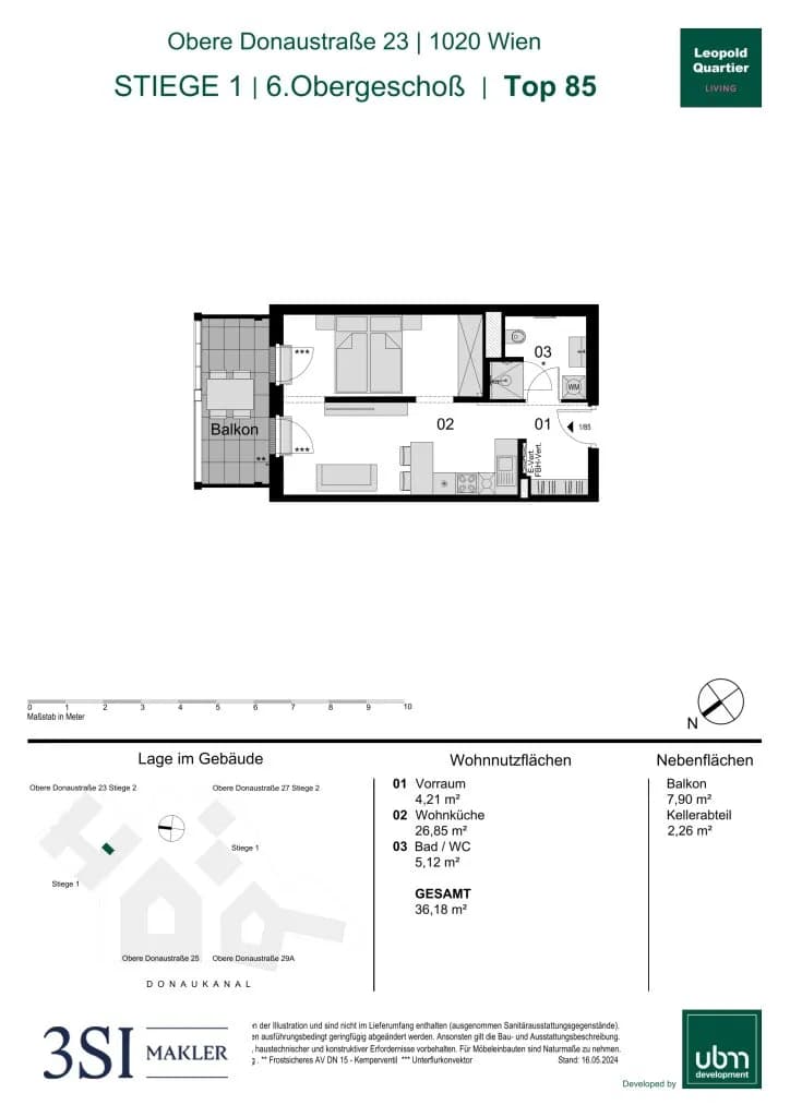 1-Zimmer-Wohnung kaufen in Wien – 36,18 m², € 400.000 – Bild 23 von 23