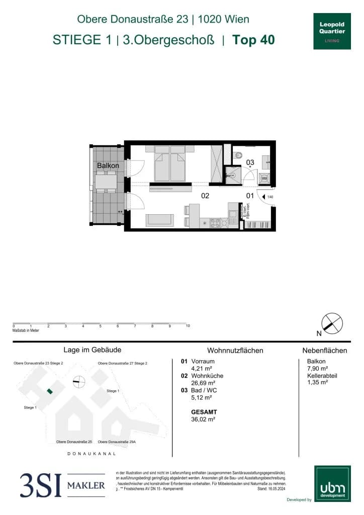 1-Zimmer-Wohnung kaufen in Wien – 36,02 m², € 348.000 – Bild 22 von 22