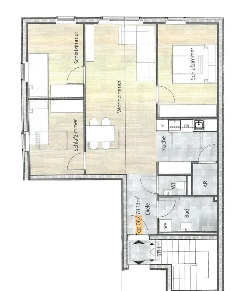 4-Zimmer-Wohnung kaufen in Schwaz – 78,13 m², € 513.500 – Bild 8 von 8