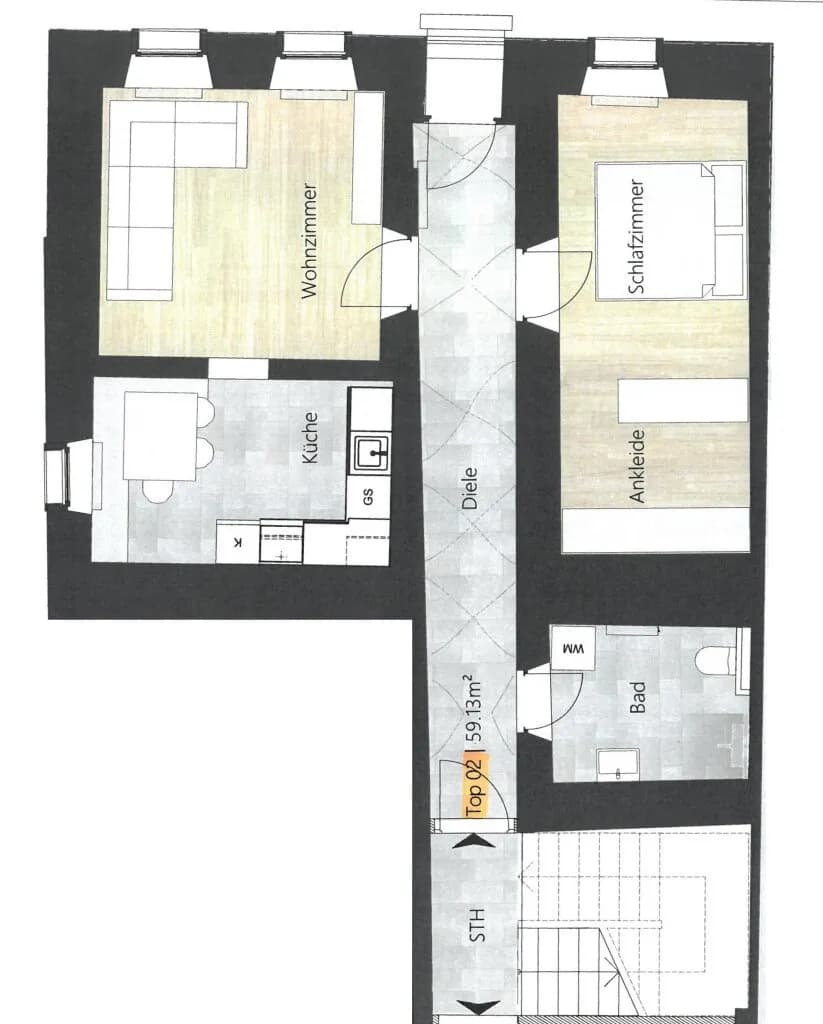 2-Zimmer-Wohnung kaufen in Schwaz – 59,13 m², € 295.000 – Bild 12 von 12