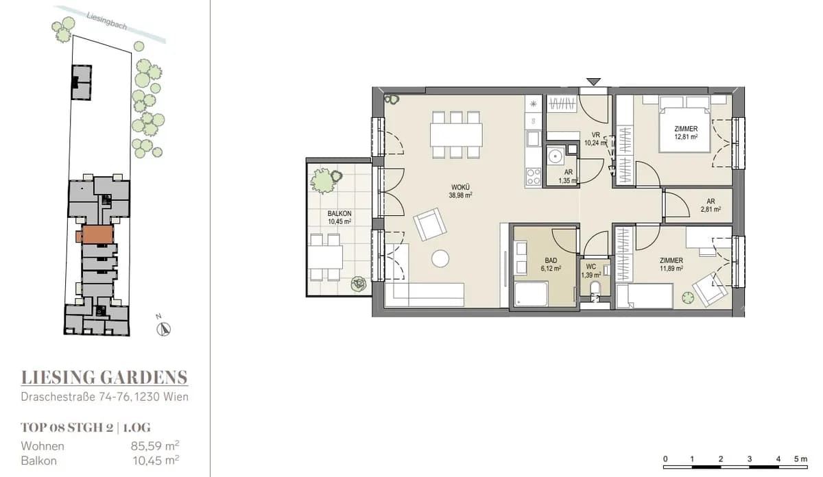 4-Zimmer-Wohnung kaufen in Wien – 85,49 m², € 579.000 – Bild 21 von 27