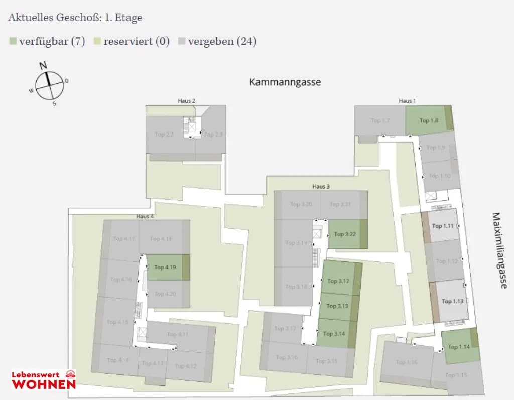 2-Zimmer-Wohnung mieten in Wiener Neustadt – 56,83 m², € 749 – Bild 11 von 12