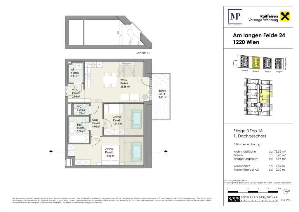 3-Zimmer-Wohnung kaufen in Wien – 73,52 m², € 509.000 – Bild 21 von 21
