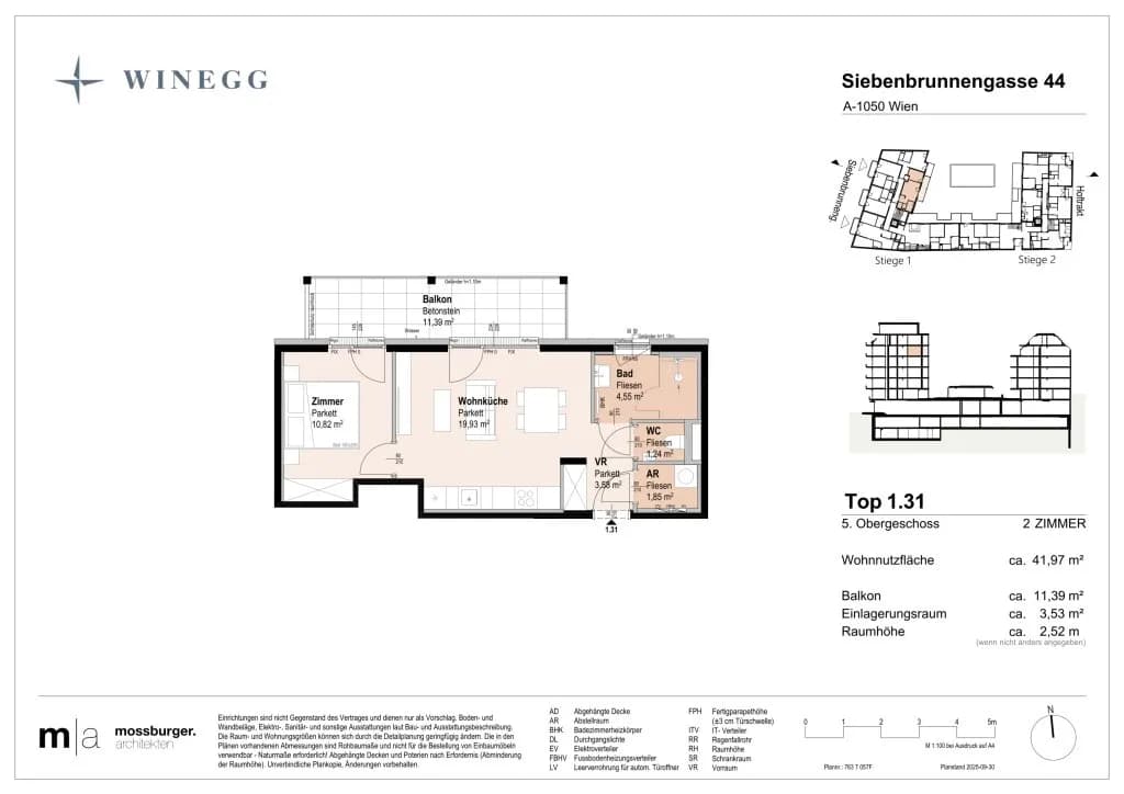 Immobilie kaufen in Wien – 41,97 m², € 406.700 – Bild 7 von 7