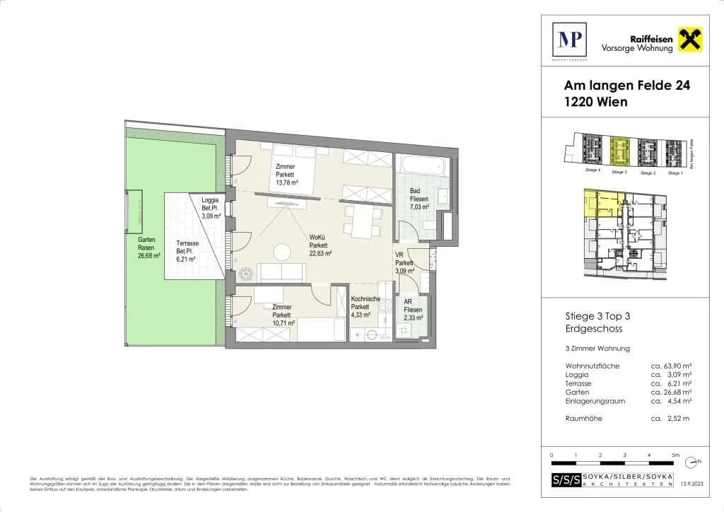 3-Zimmer-Wohnung kaufen in Wien – 63,9 m², € 463.200 – Bild 23 von 23