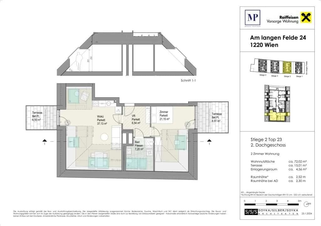 2-Zimmer-Wohnung kaufen in Wien – 72,02 m², € 521.000 – Bild 19 von 19