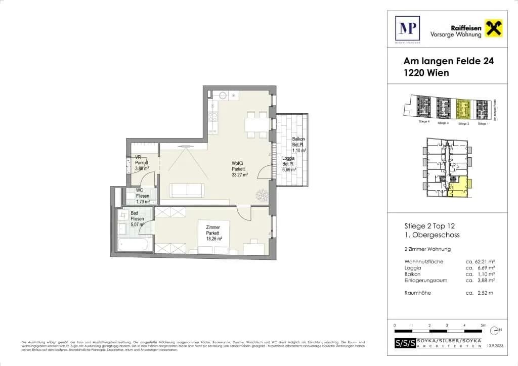 2-Zimmer-Wohnung kaufen in Wien – 62,21 m², € 451.200 – Bild 15 von 15