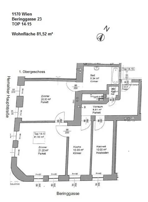 3-Zimmer-Wohnung kaufen in Wien – 81,52 m², € 99.000 – Bild 9 von 10