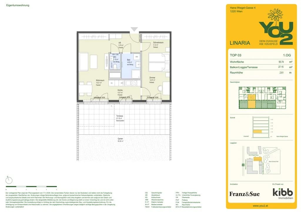 2-Zimmer-Wohnung kaufen in Wien – 54,92 m², € 500.500 – Bild 7 von 7