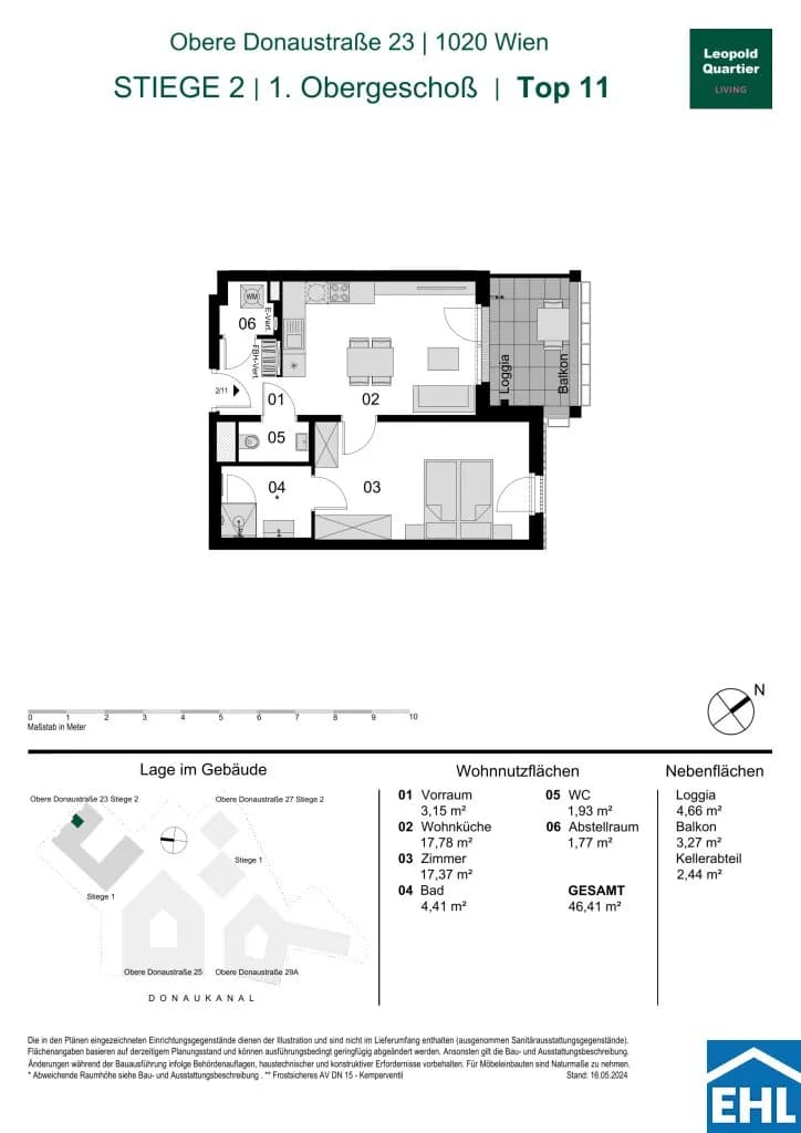 Immobilie kaufen in Wien – 46,41 m², € 420.000 – Bild 31 von 31