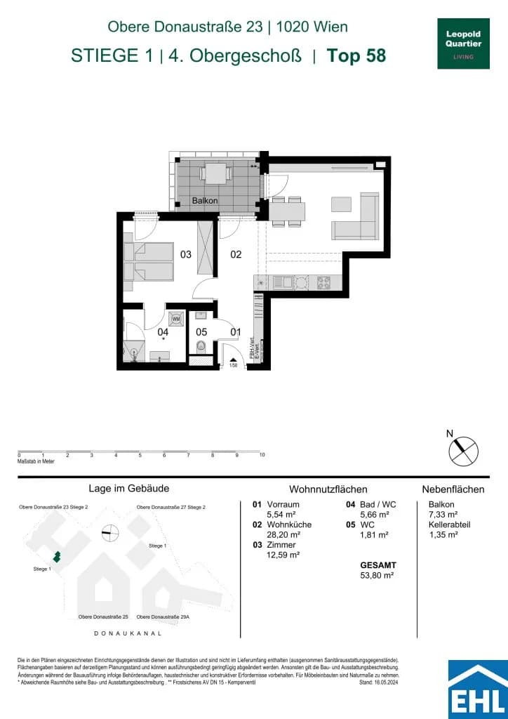 Immobilie kaufen in Wien – 53,8 m², € 522.000 – Bild 29 von 29