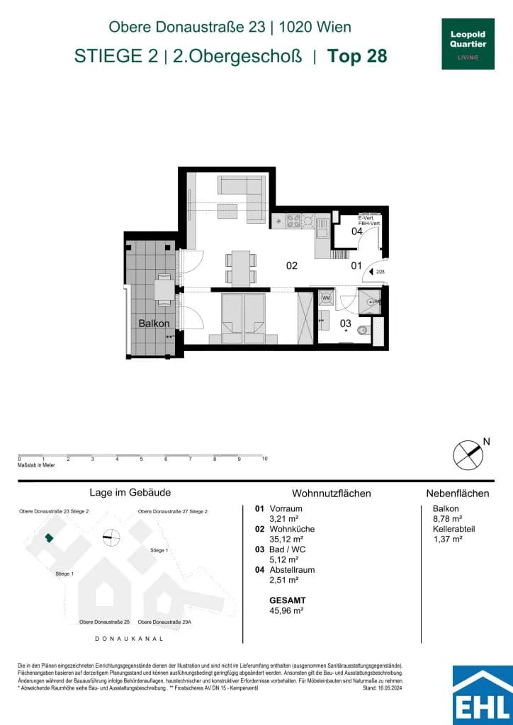 Immobilie kaufen in Wien – 45,96 m², € 407.000 – Bild 30 von 30