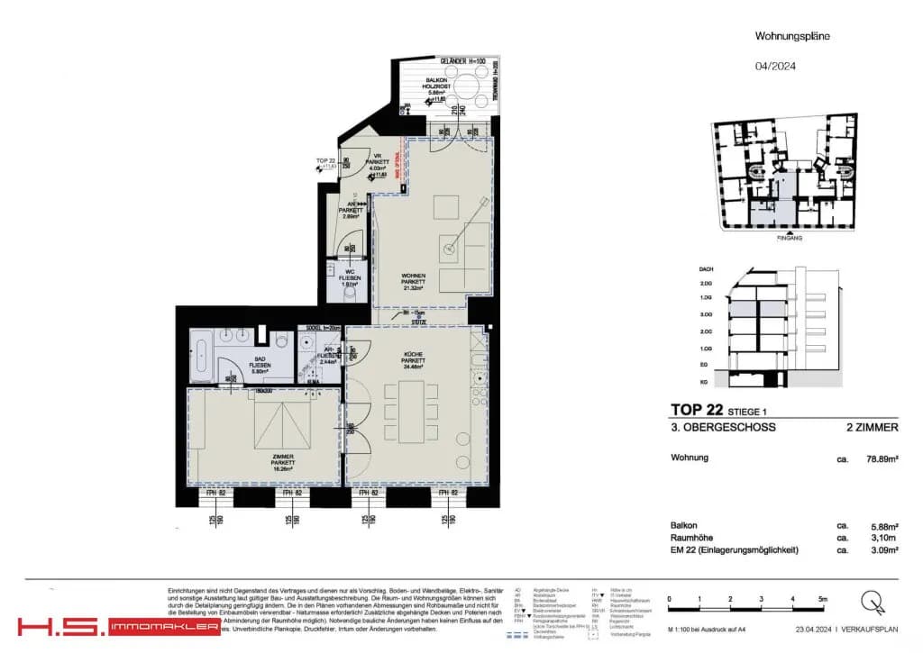 2-Zimmer-Wohnung kaufen in Wien – 79 m², € 895.000 – Bild 16 von 16