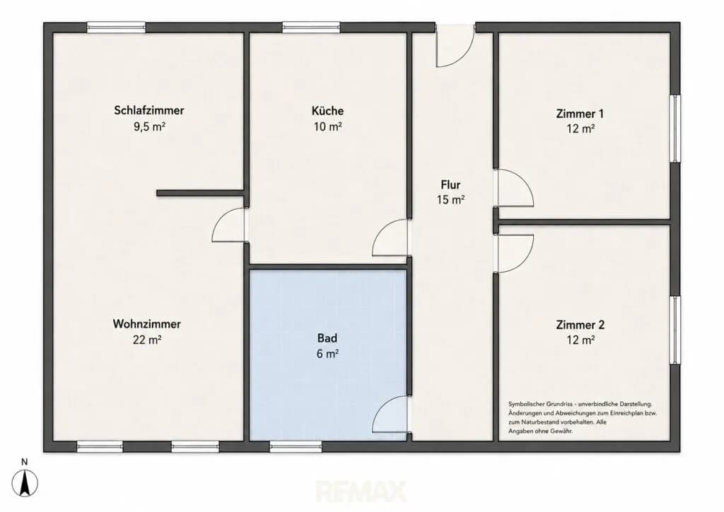 3-Zimmer-Wohnung mieten in Neunkirchen – 86,5 m², € 550 – Bild 5 von 20