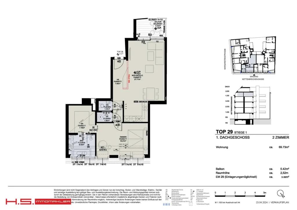 2-Zimmer-Wohnung kaufen in Wien – 69,73 m², € 849.000 – Bild 18 von 18