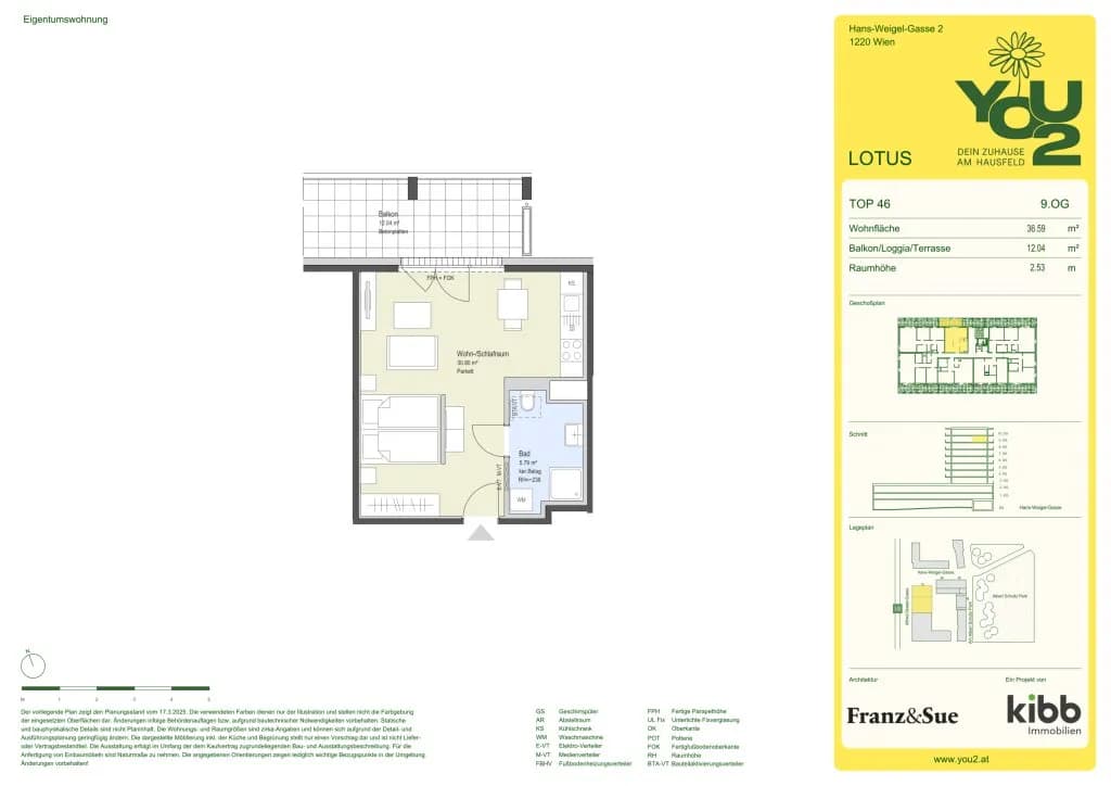 1-Zimmer-Wohnung kaufen in Wien – 36,59 m², € 273.700 – Bild 7 von 7