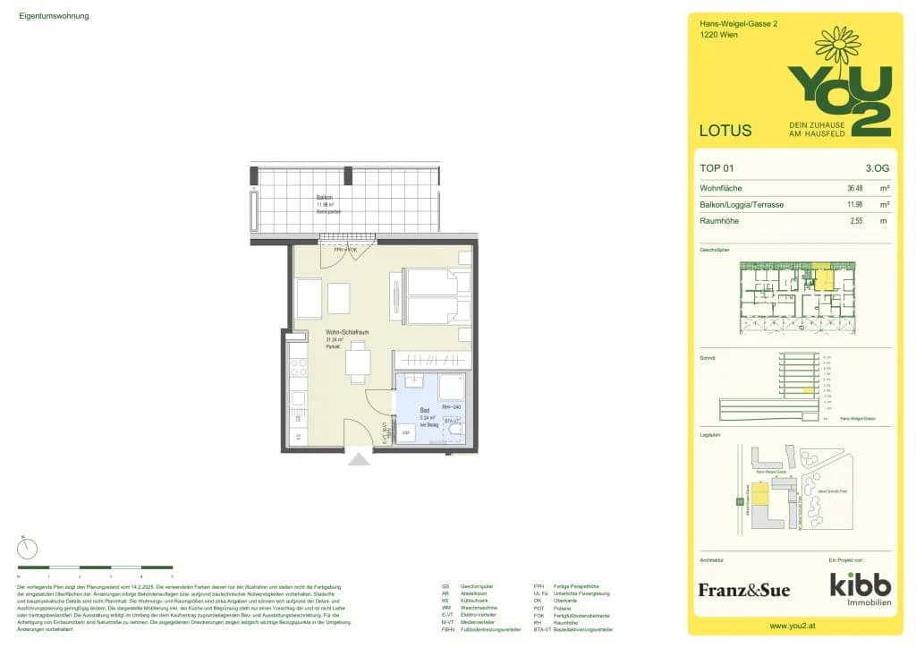 1-Zimmer-Wohnung kaufen in Wien – 36,05 m², € 239.000 – Bild 7 von 7
