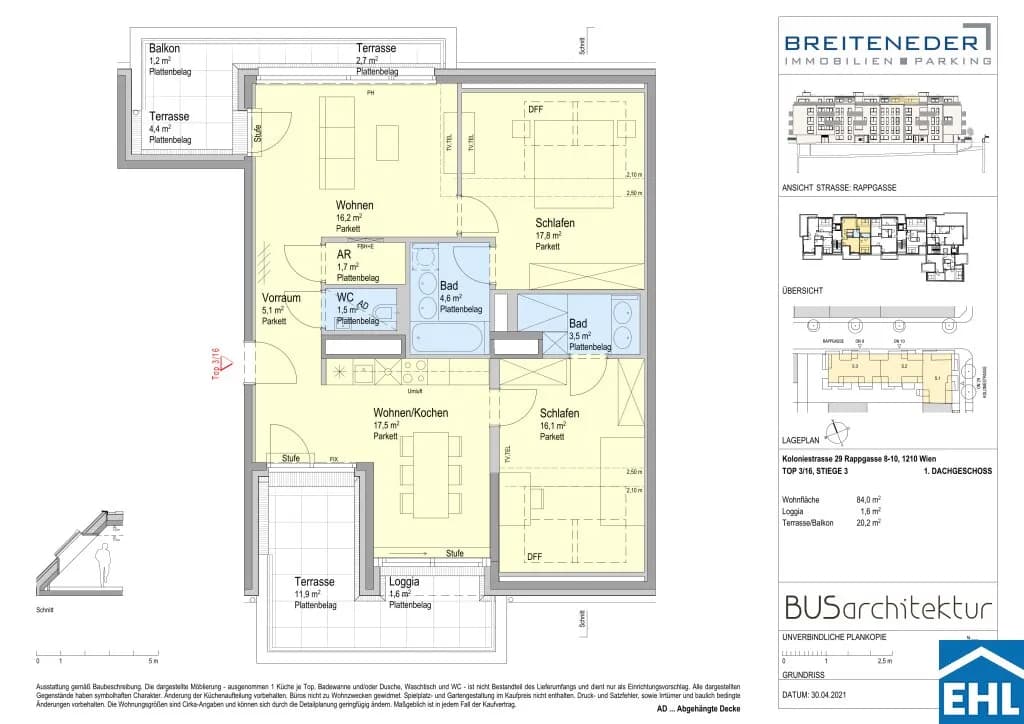 3-Zimmer-Wohnung mieten in Wien – 84 m², € 1.565 – Bild 11 von 11