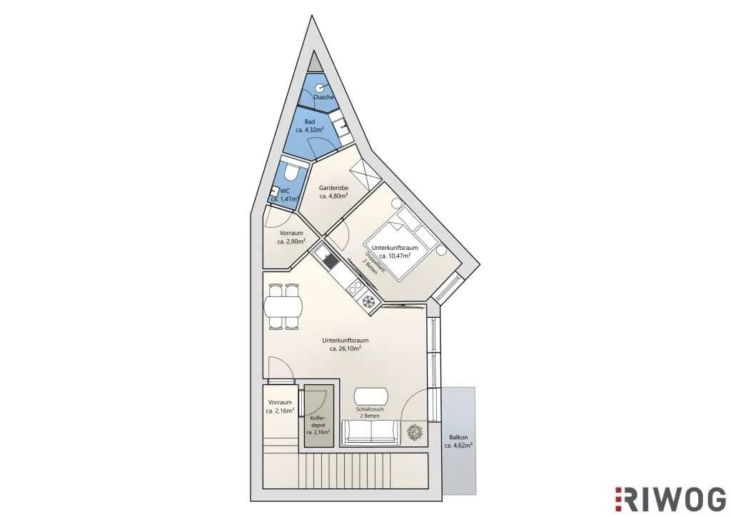 4-Zimmer-Immobilie kaufen in Wien – 114 m², € 600.000 – Bild 9 von 9