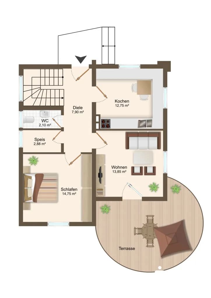 5-Zimmer-Haus kaufen in Landeck – 109 m², € 385.000 – Bild 17 von 18