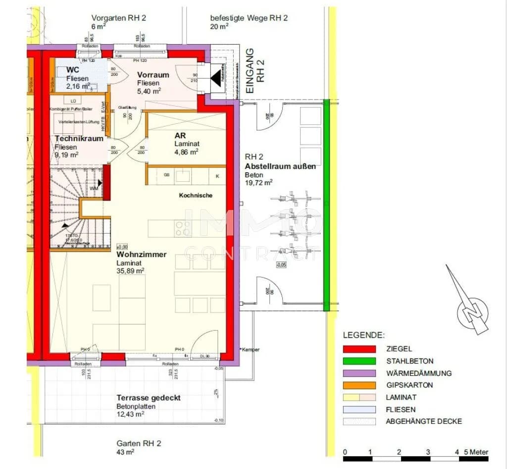 4-Zimmer-Haus mieten in Sankt Pölten Land – 111,39 m², € 1.360 – Bild 12 von 14