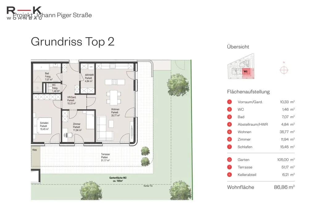 3-Zimmer-Wohnung kaufen in Salzburg Stadt – 86,86 m², € 940.000 – Bild 4 von 5
