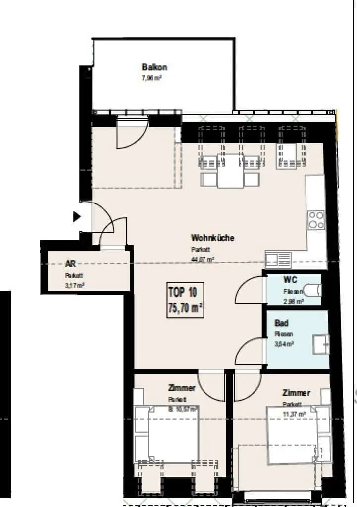 3-Zimmer-Wohnung kaufen in Wien – 75,7 m², € 445.000 – Bild 12 von 12
