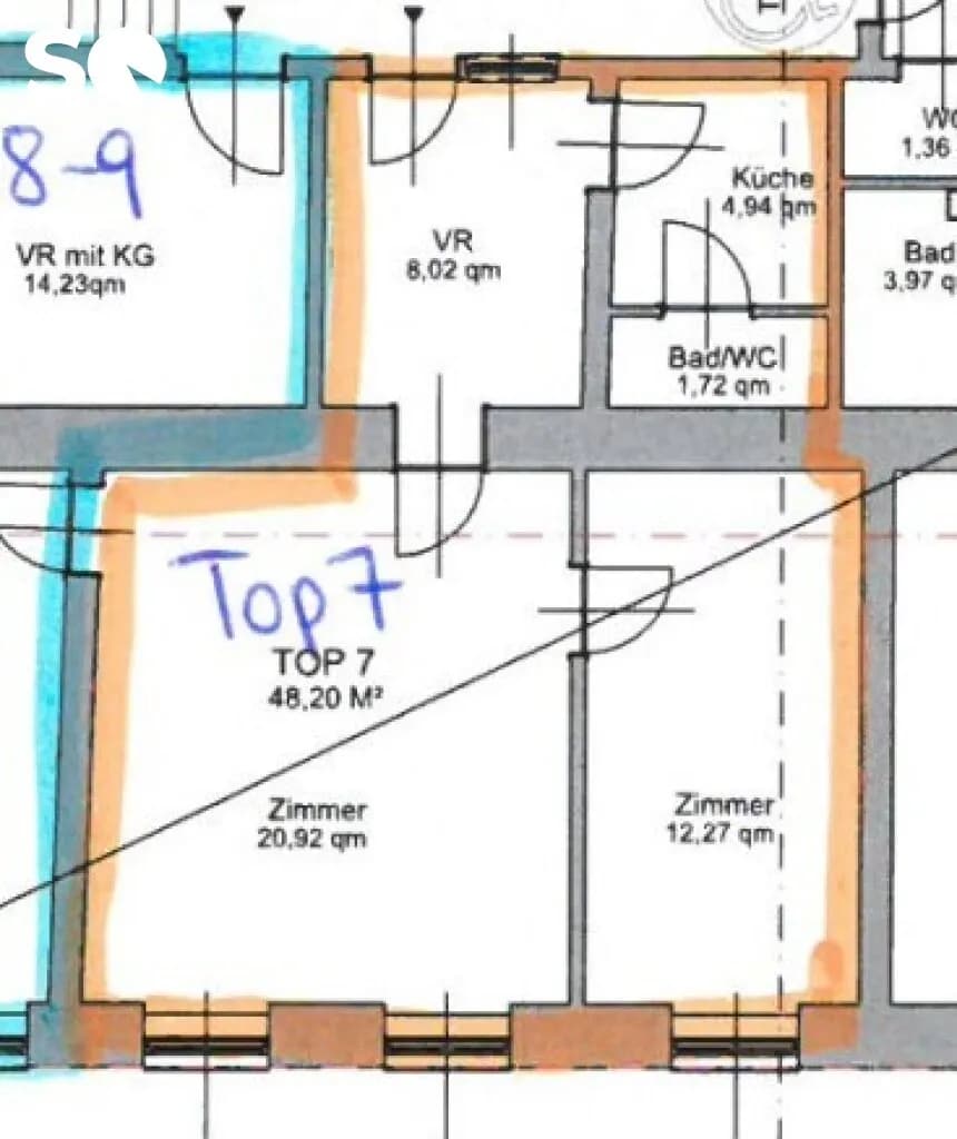 2-Zimmer-Wohnung kaufen in Wien – 48,2 m², € 119.000 – Bild 6 von 6