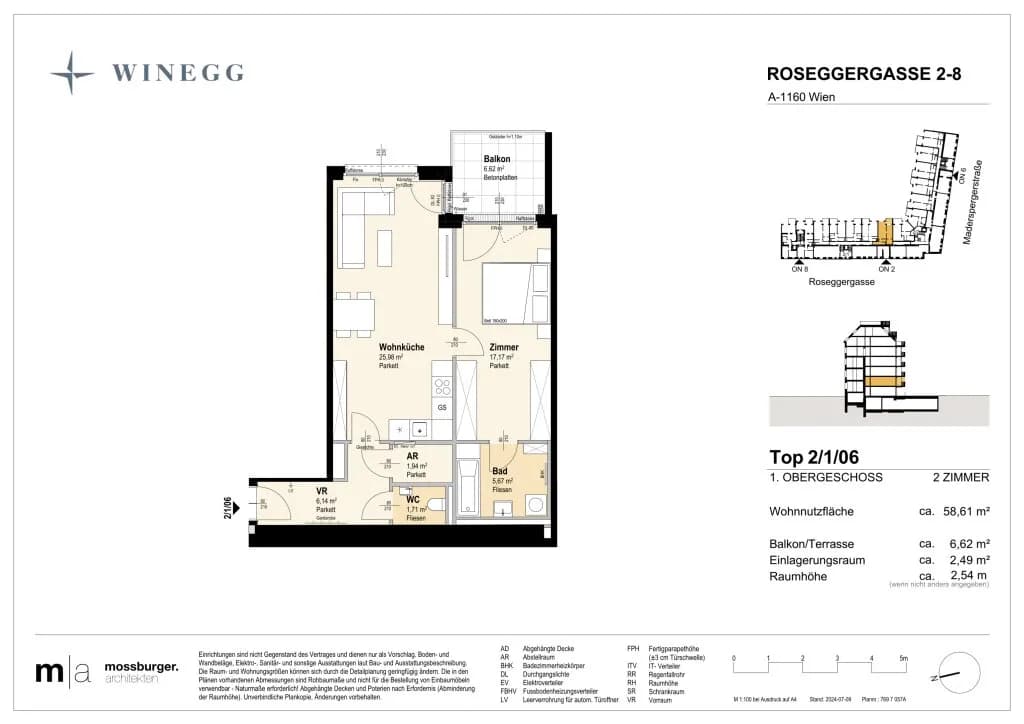 2-Zimmer-Wohnung kaufen in Wien – 57,8 m², € 347.800 – Bild 11 von 11